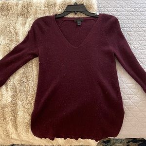 J. Crew purple v neck sweater
